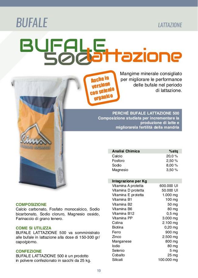 Bufale 500 Lattazione